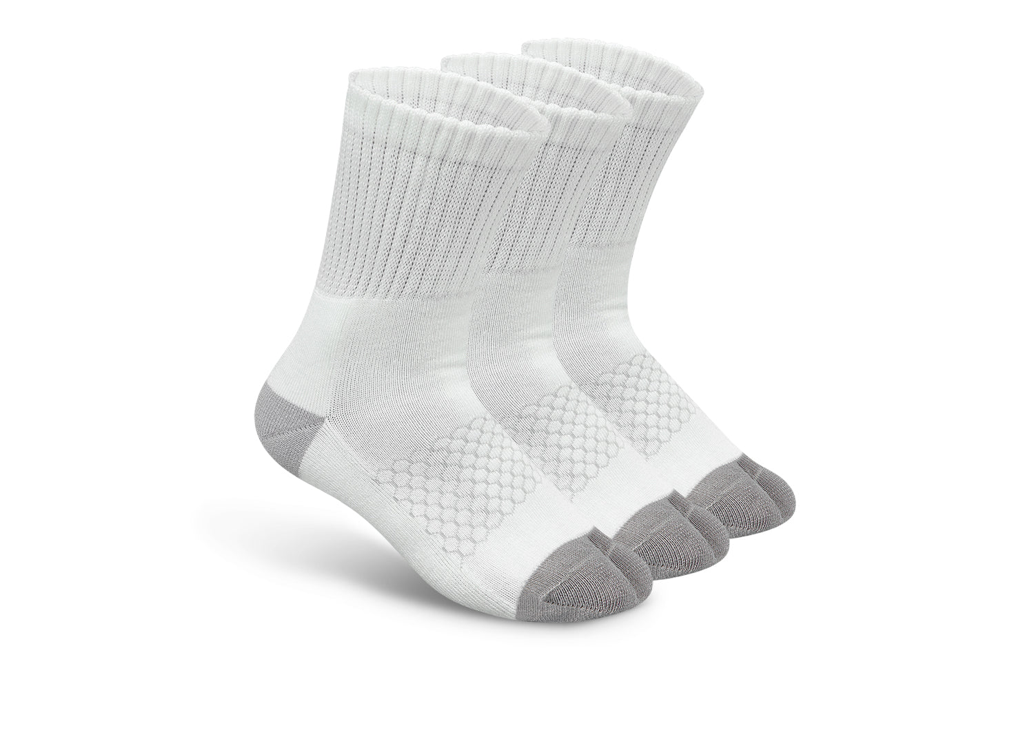 Bunion Relief. Padded Ankle Socks - White