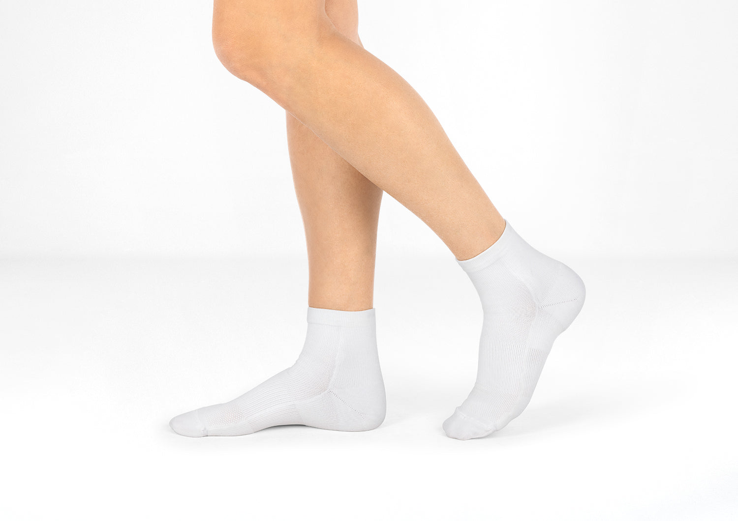 Alternative view of Compression Ankle Socks 20-30 mmHg - White