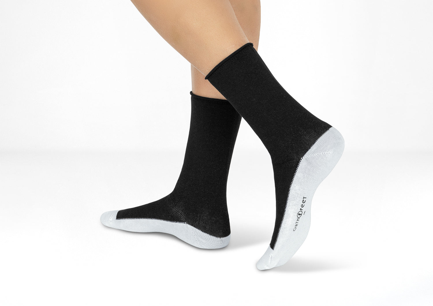 Alternative view of Casual/Dress Diabetic Socks - Black