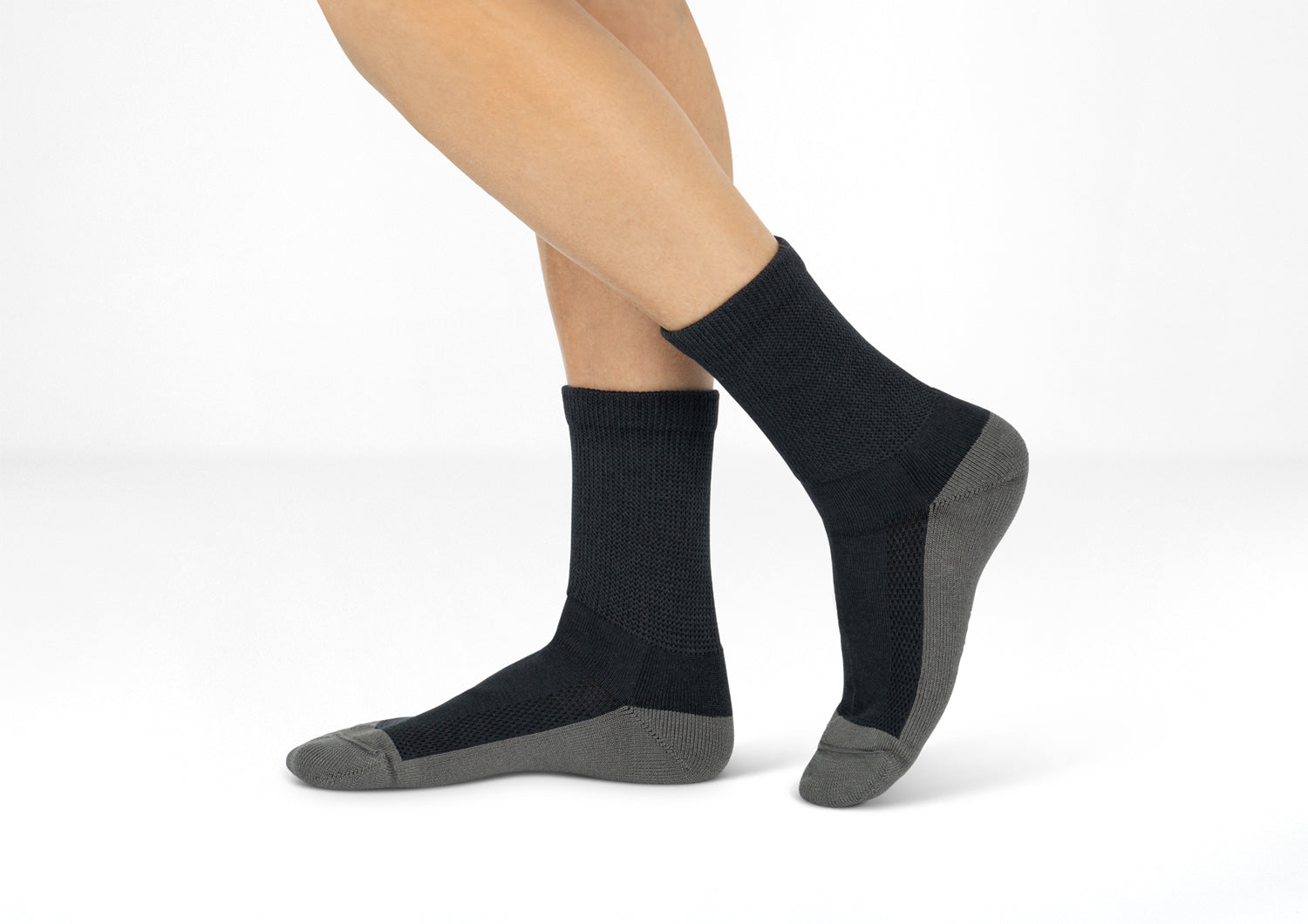 Alternative view of Padded Sole Socks - Charcoal
