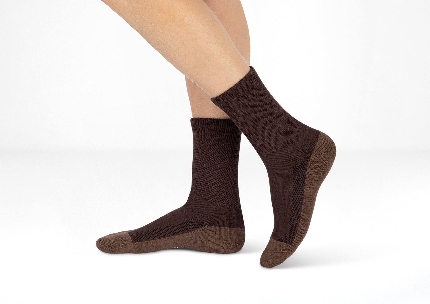 Alternative view of Padded Sole Socks - Dark Brown