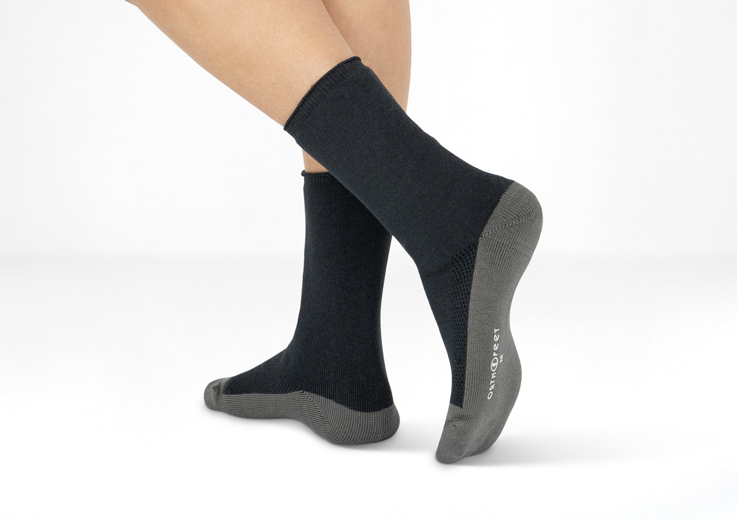 Alternative view of Extra Roomy Socks (Thick) - Charcoal