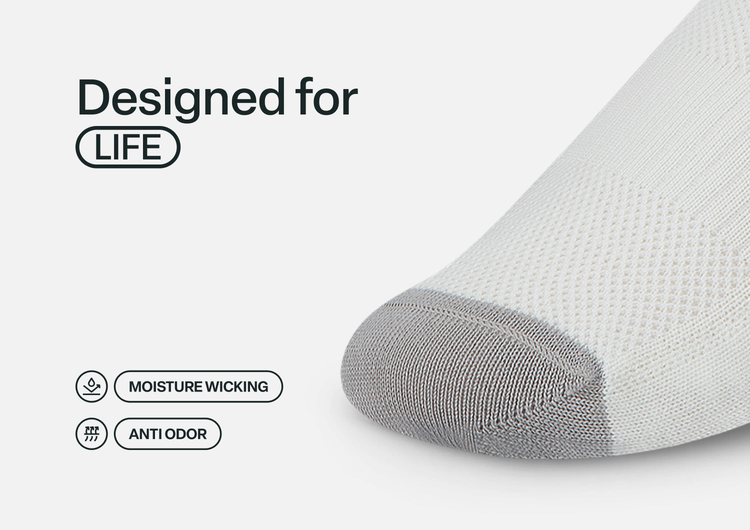 BioSoft Low Cut Sock - White - Image 6