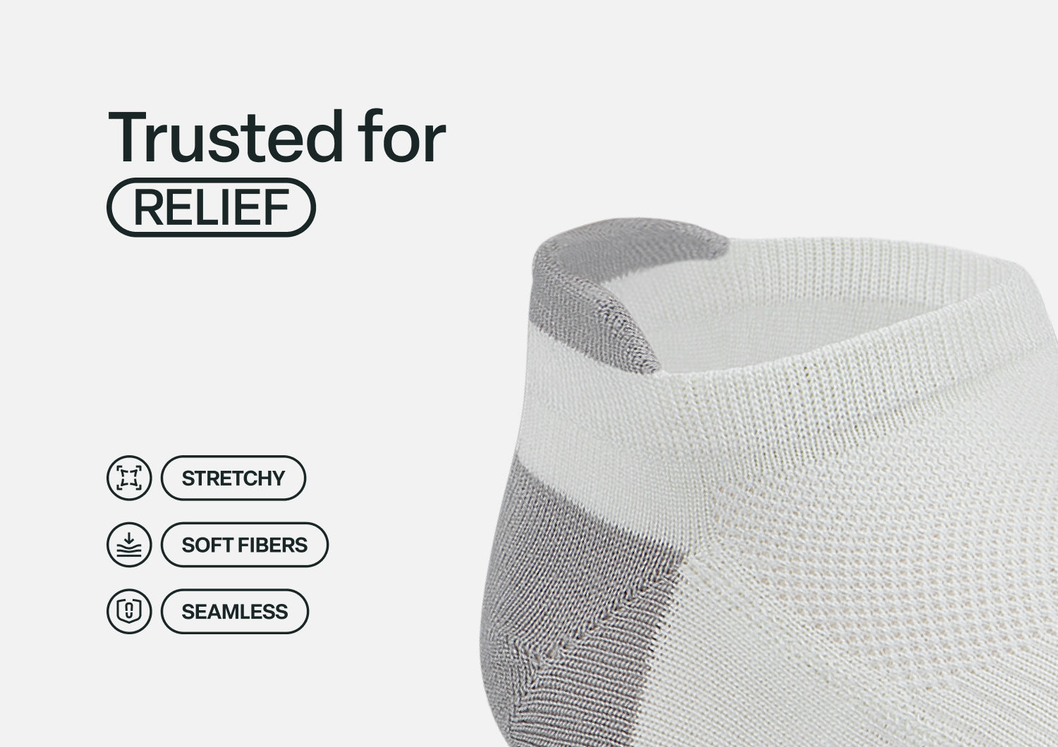 BioSoft Low Cut Sock - White - Image 5