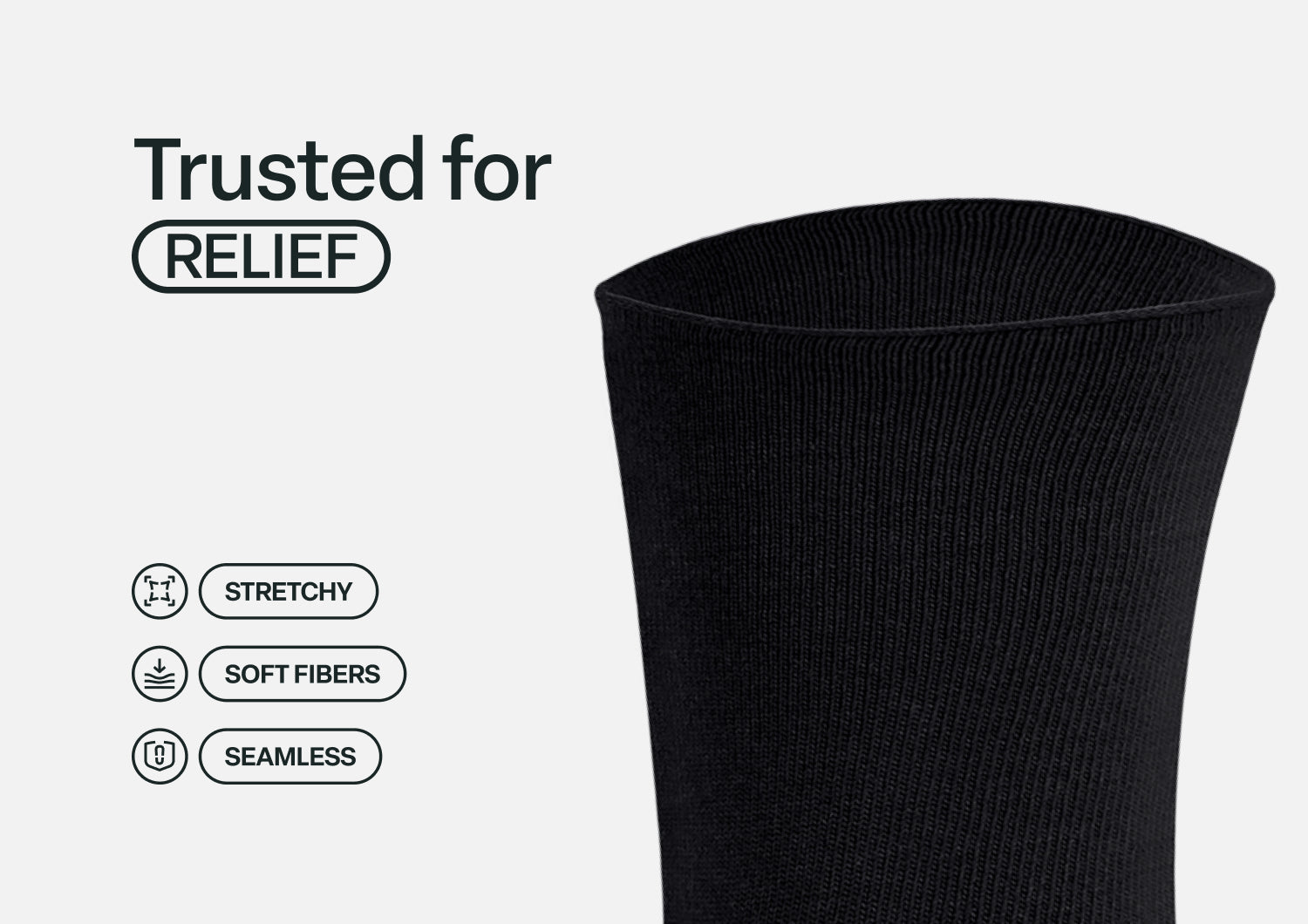 Bunion Relief Socks - Charcoal - Image 5