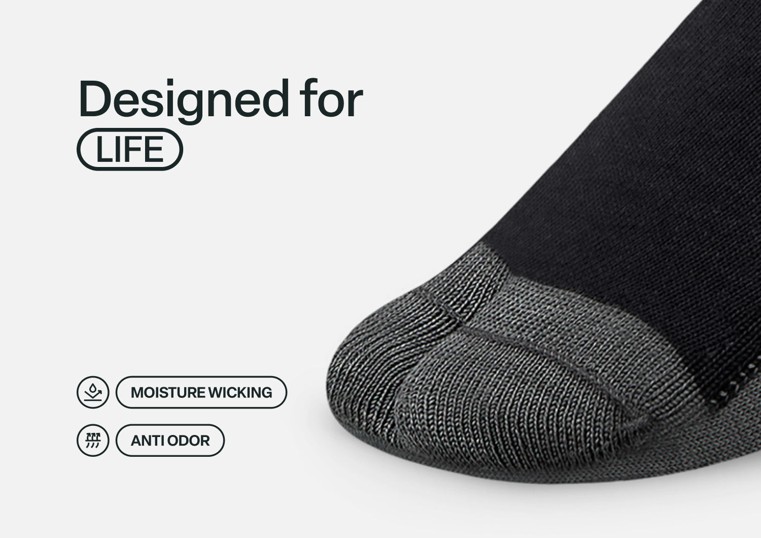 Bunion Relief Socks - Charcoal - Image 6