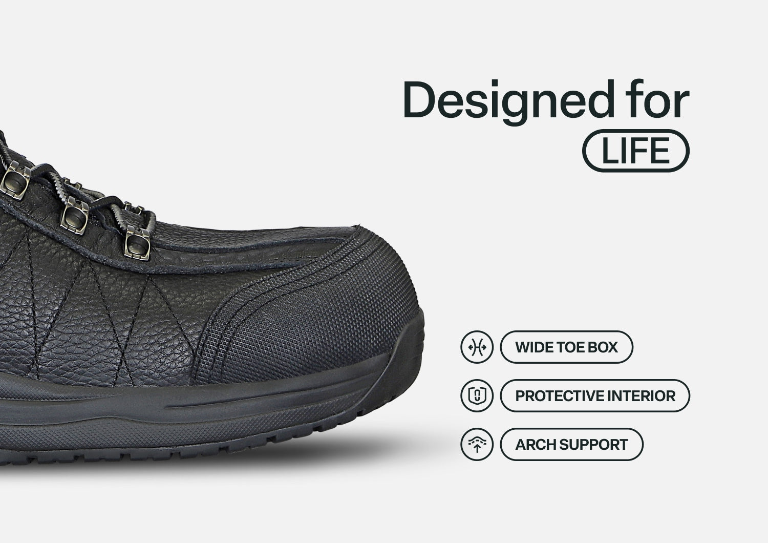 Basalt Work Shoes - Black - Image 6