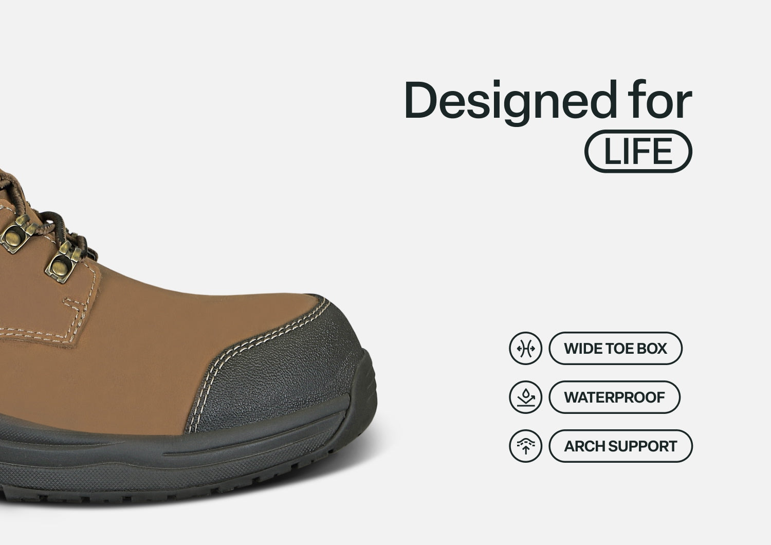 Granite Work Boots - Camel - Image 6