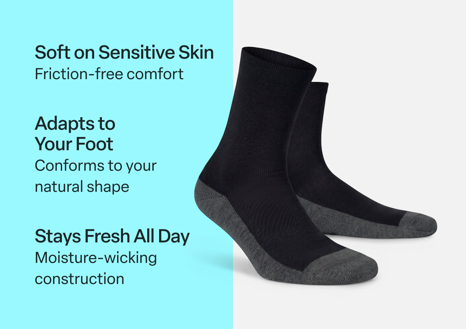 Casual/Dress Socks - Charcoal - Image 3