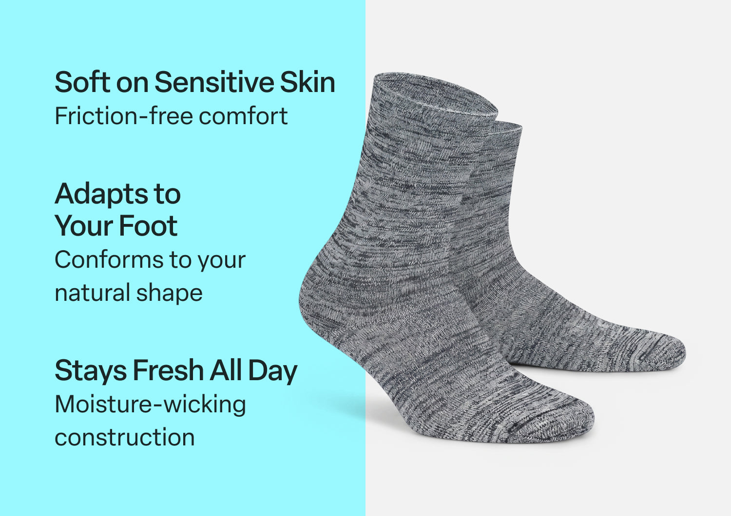 Casual/Dress Socks - Dark Gray - Image 3