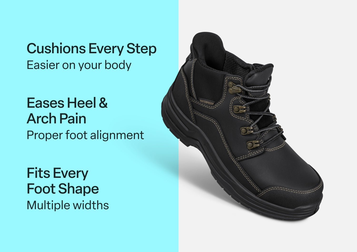 Alternative view of Quartz Hands-Free Work Boots - Black