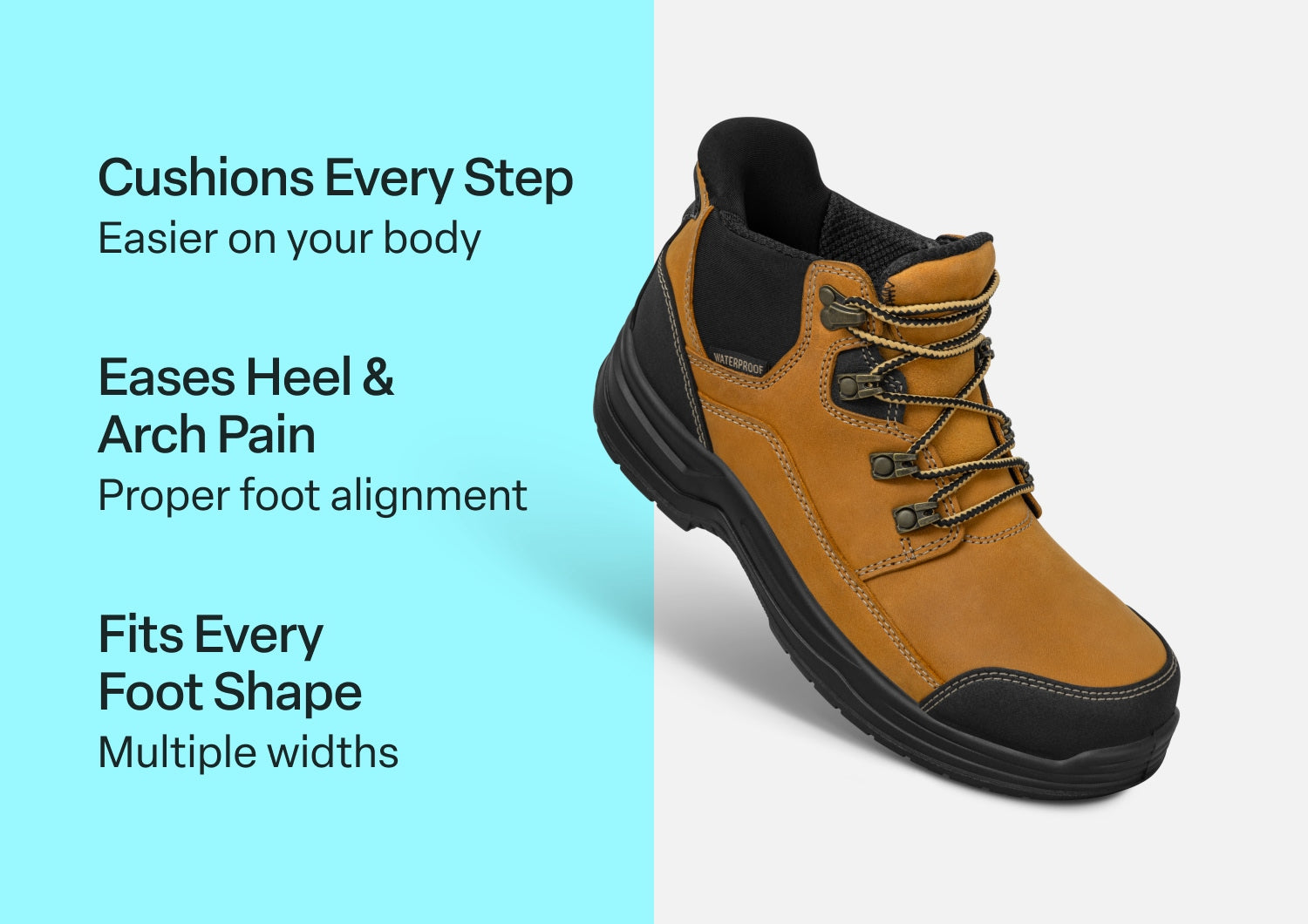 Alternative view of Quartz Hands-Free Work Boots - Wheat