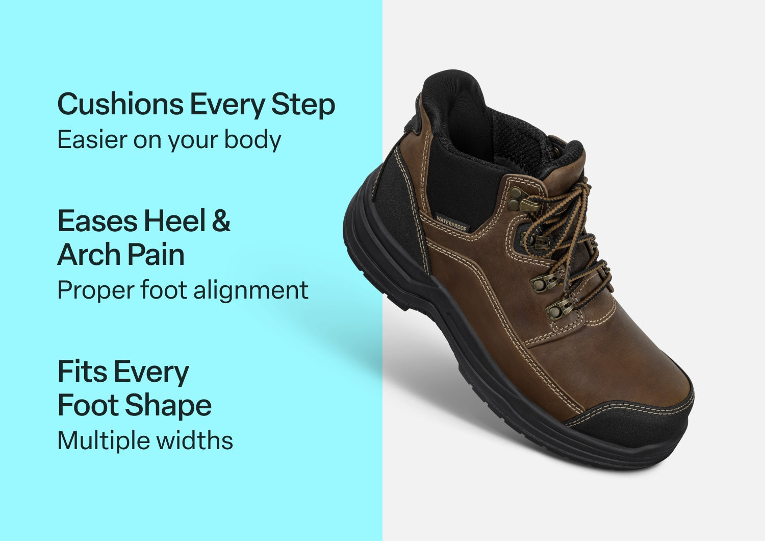Alternative view of Quartz Hands-Free Work Boots - Brown