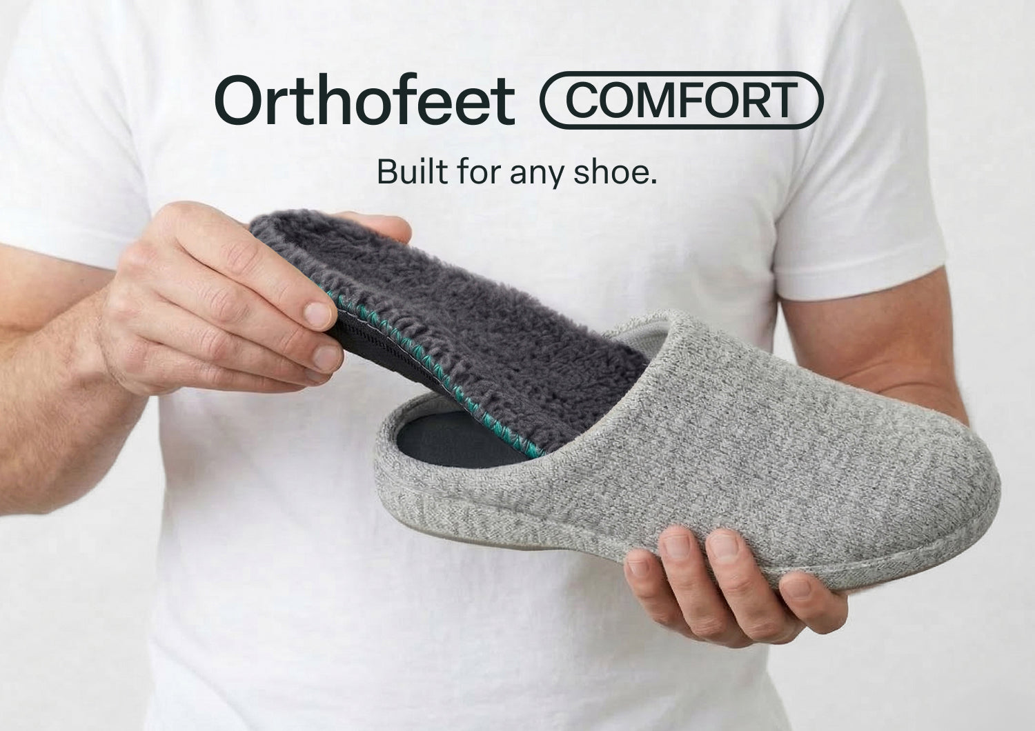 Alternative view of Men's Slipper Insoles - Gray