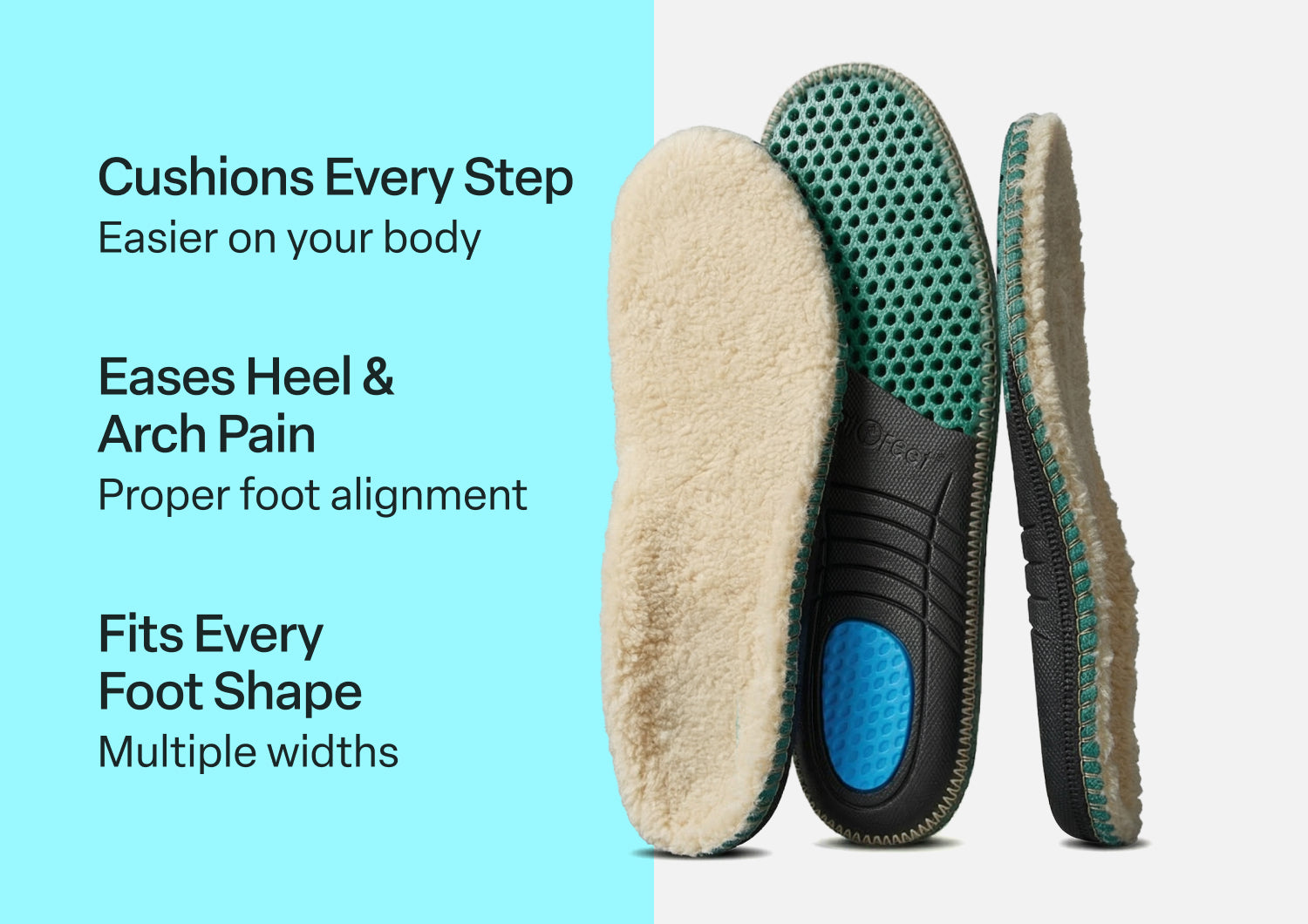 Women's Slipper Insoles - Tan - Image 3