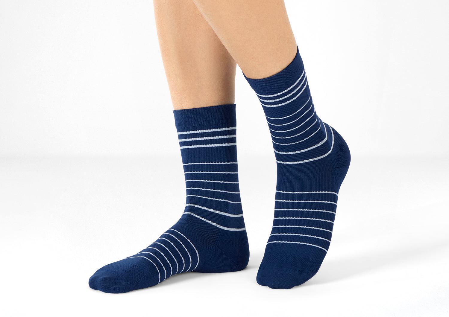 Alternative view of Mid-Calf Compression Socks 18-25 mmHg - Navy